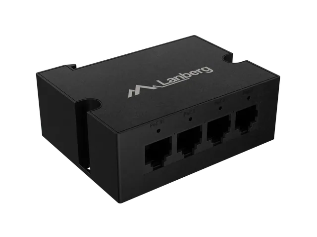 LANBERG SWITCH POE EXTENDER 1XIN 3XOUT DIN 90W