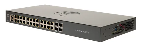 Cambium Networks cnMatrix | EX1028 Managed L2/L3 Gigabit Ethernet (10/100/1000) 1U Grey