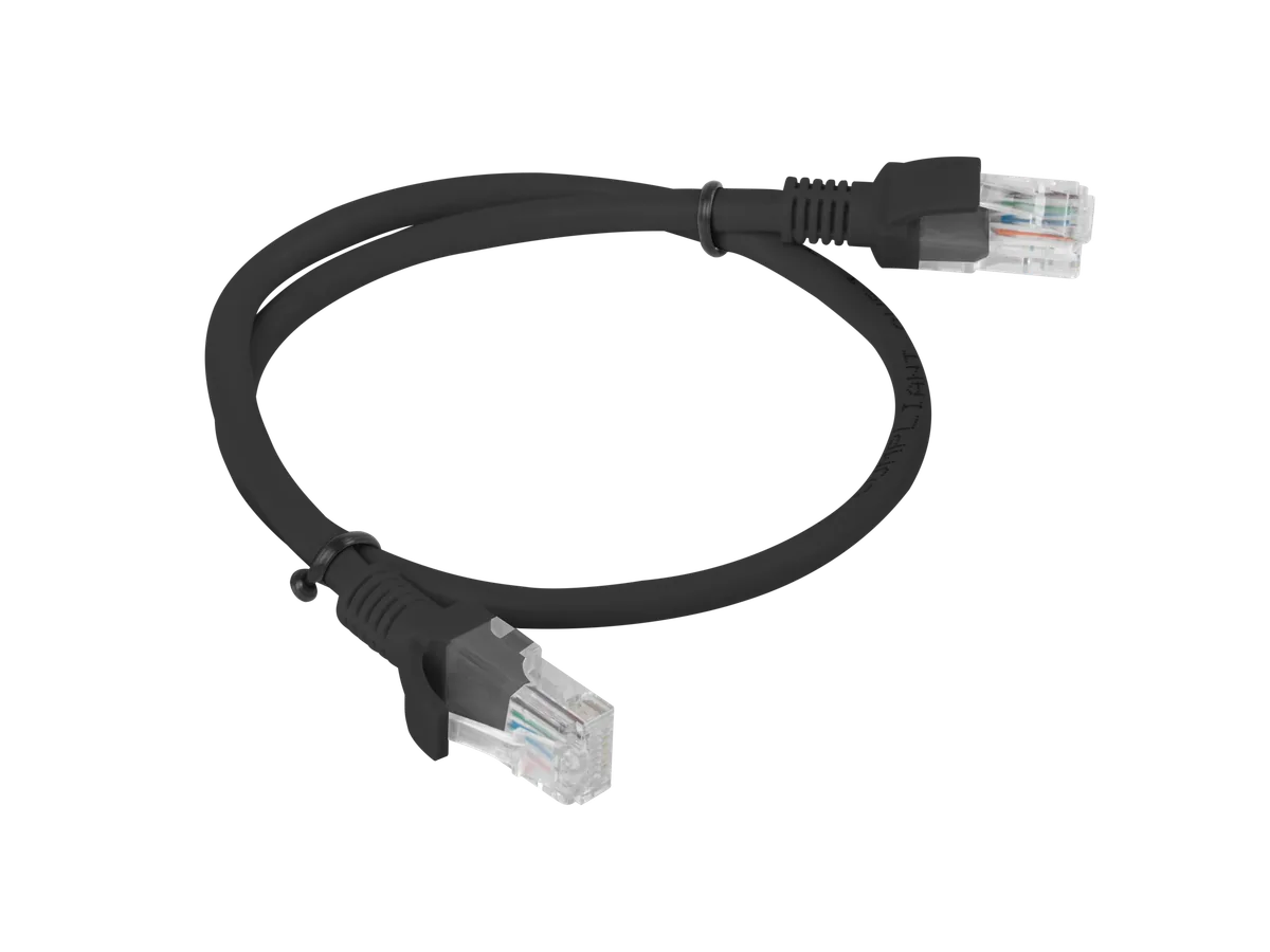 Lanberg PCU5-10CC-0050-BK networking cable Black 0.5 m Cat5e U/UTP (UTP)