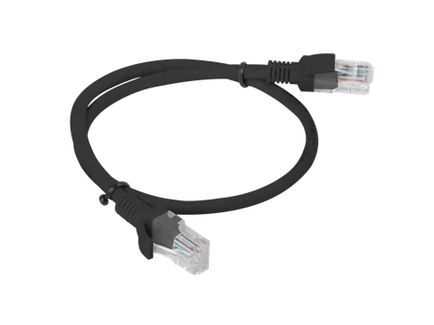 Lanberg PCU5-10CC-0050-BK networking cable Black 0.5 m Cat5e U/UTP (UTP)