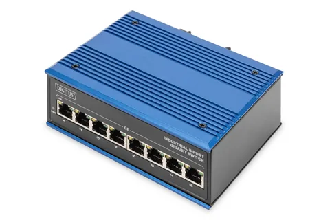 ASSMANN Electronic DN-651119 network switch Gigabit Ethernet (10/100/1000) Black, Blue